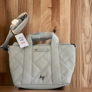 Lug Matte Luxe Crossbody with Tote Handles - Dory Medium